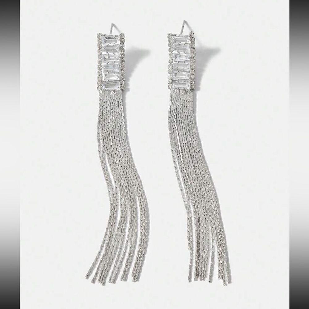 Tassel drop earrings #1357